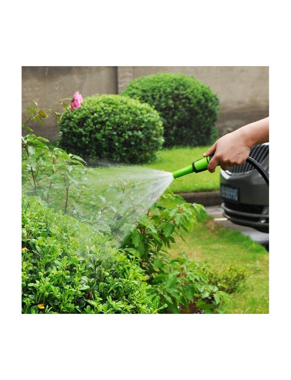 4-Piece Watering Set – Adjustable Spray Nozzle, Quick Connectors with AquaStop, Tap Adapter