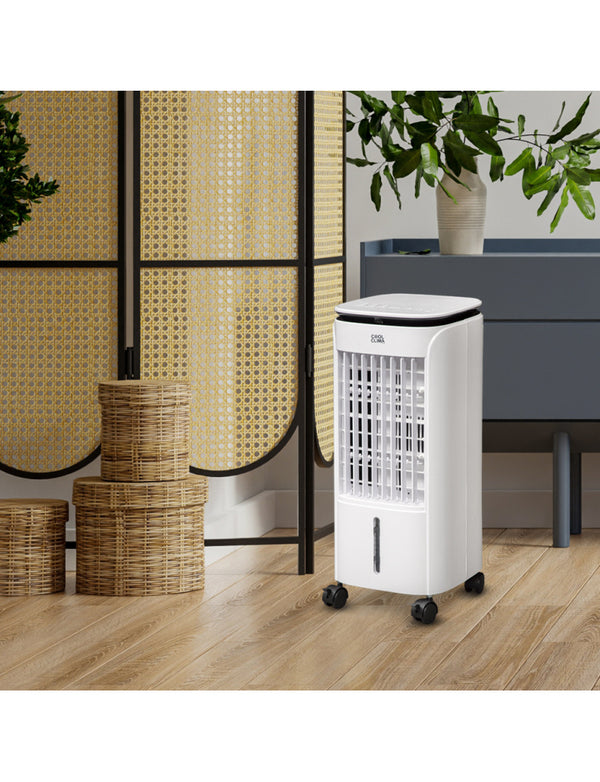 Rafraîchisseur d’air 75W – 4,5L avec télécommande – 3 vitesses & oscillation – Mobile et économique