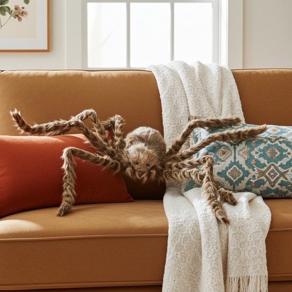 Araignée Velue Halloween – Grande Décoration Effrayante 104 × 24 × 9 cm