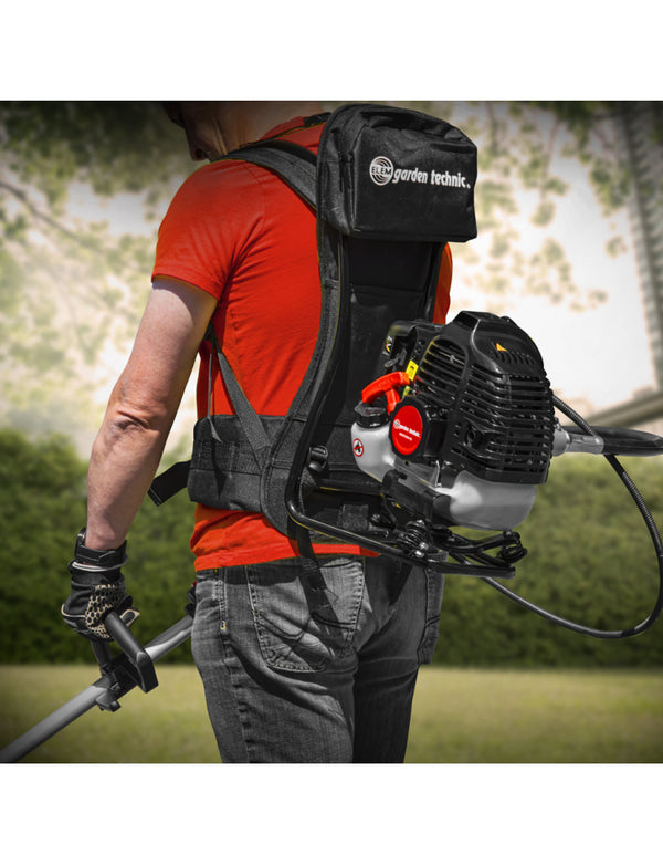 52cc Backpack Petrol Brush Cutter – 1 Blade + 1 Dual-Line Head