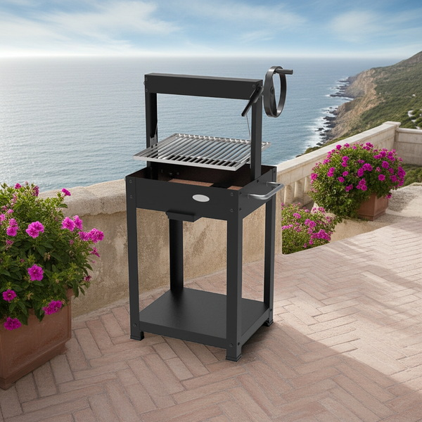 Barbecue Duramax Wood/Charcoal with Refractory Bricks 49 × 40.5 – IMOR