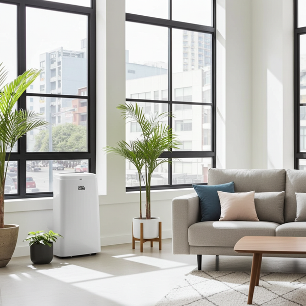 Climatiseur mobile 12000 BTU (3,53 kW) – Télécommande, déshumidification & minuterie 24H – Pièces jusqu’à 75 m³