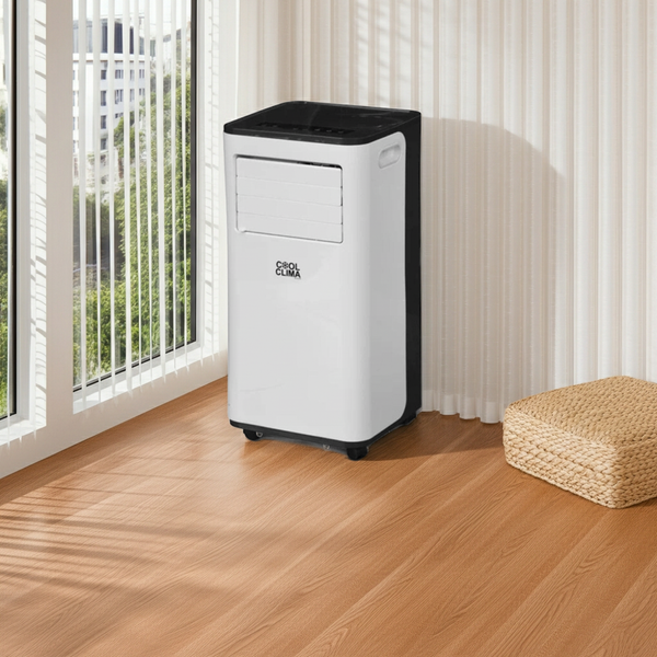 Climatiseur mobile 9000 BTU (2,64 kW) – Télécommande, déshumidification & minuterie 24H
