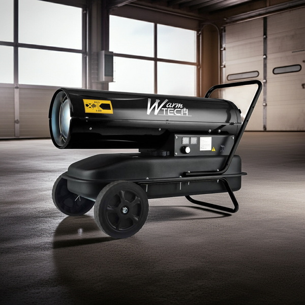 Canon à chaleur diesel 30KW – avec thermostat & roues