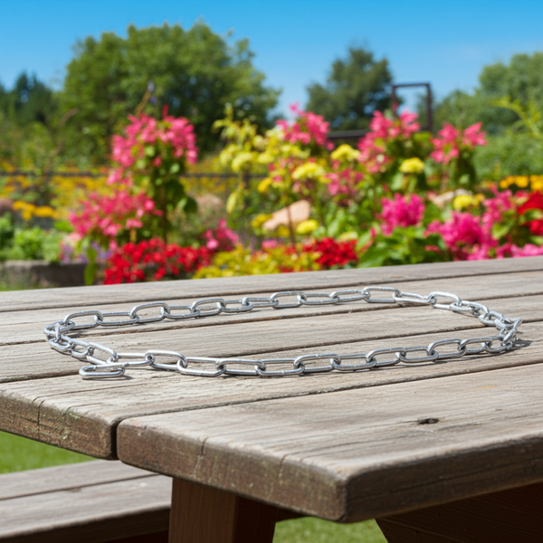 Chaîne en inox pour voile d’ombrage –  2m - Accessoire robuste