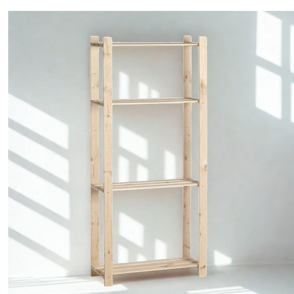 Étagère en bois – 4 tablettes – 175×80×30 cm