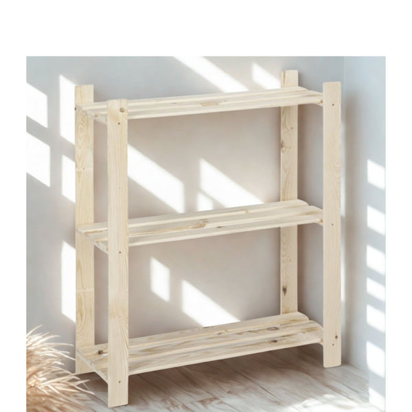 Étagère en bois – 3 tablettes – 95×80×30 cm