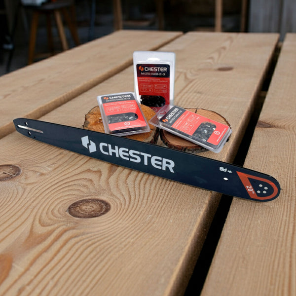 20'' (50 cm) Guide Bar + 3 Chains 76 Links for Chainsaw - CHESTER