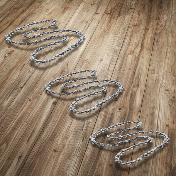 Set of 3 chainsaw chains 45 links – compatible with CHESTER and other models