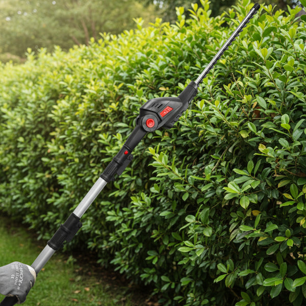Multifonctions 4 en 1 sur batterie 20V: taille-haies, élagueuse, souffleur, coupe-bordures