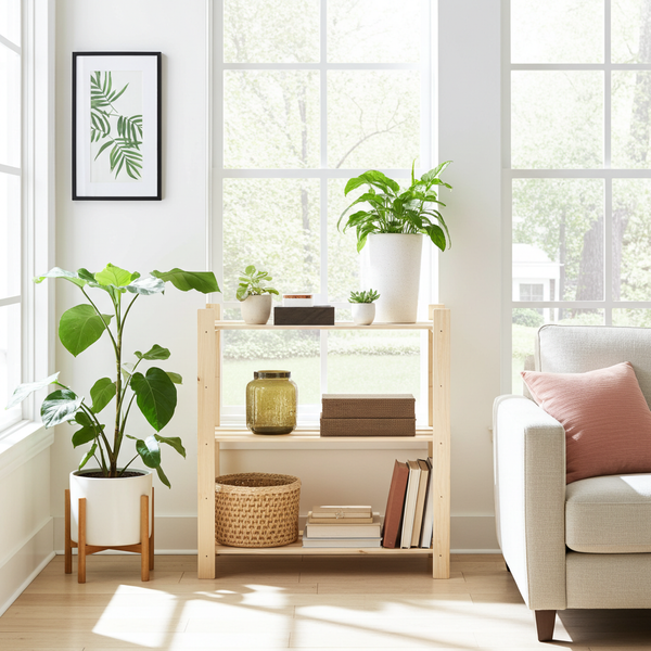 Étagère en bois – 3 tablettes – 95×80×30 cm