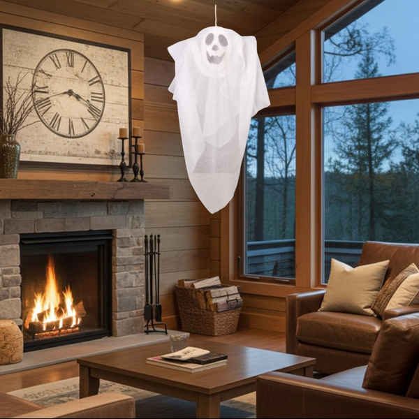 Hanging Halloween Ghost in White – Spooky Decoration 42 × 6 × 35 cm
