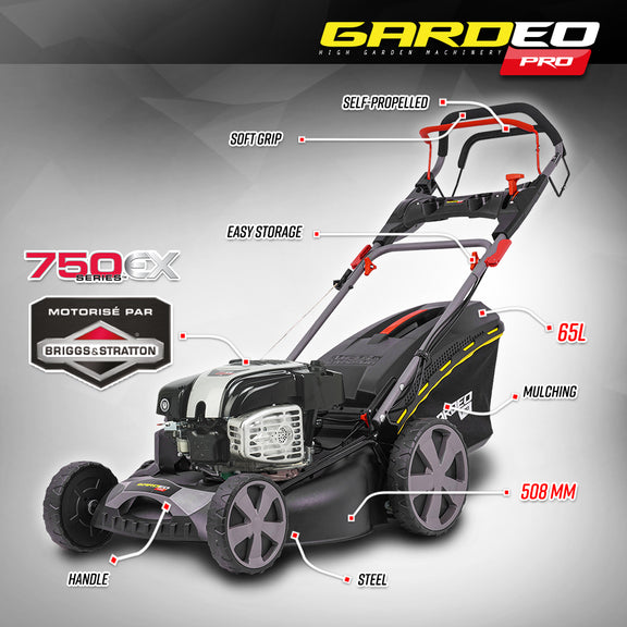 Tondeuse thermique autotractée 161CC avec moteur Briggs and Stratton ...