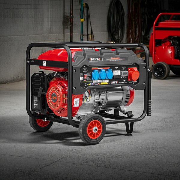 Groupe électrogène 6000W essence triphasé avec roues – puissant, fiable et longue autonomie