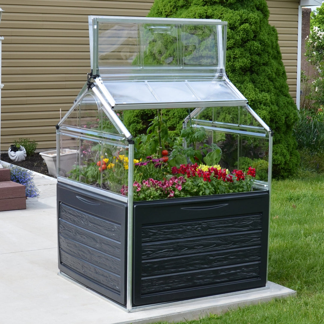 Mini serre Plant Inn Silver – cultivez facilement avec potager surélevé ...