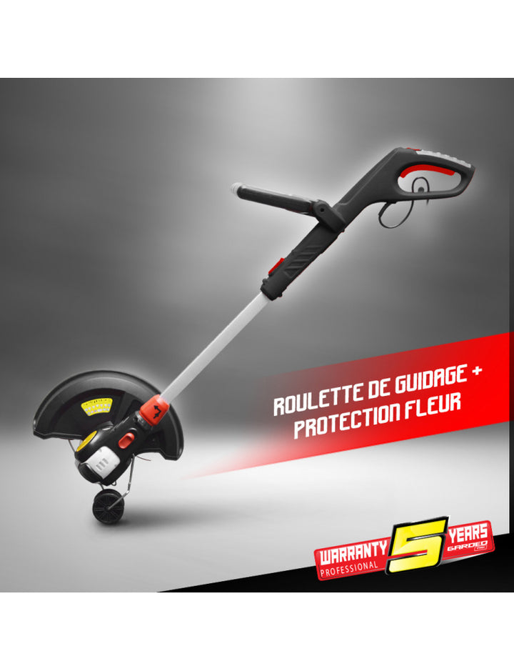 FEIDER Coupe-Bordure Électrique 350W 25 Cm - Puissant Et Léger Avec Bobine De Fil Incluse FCBE350