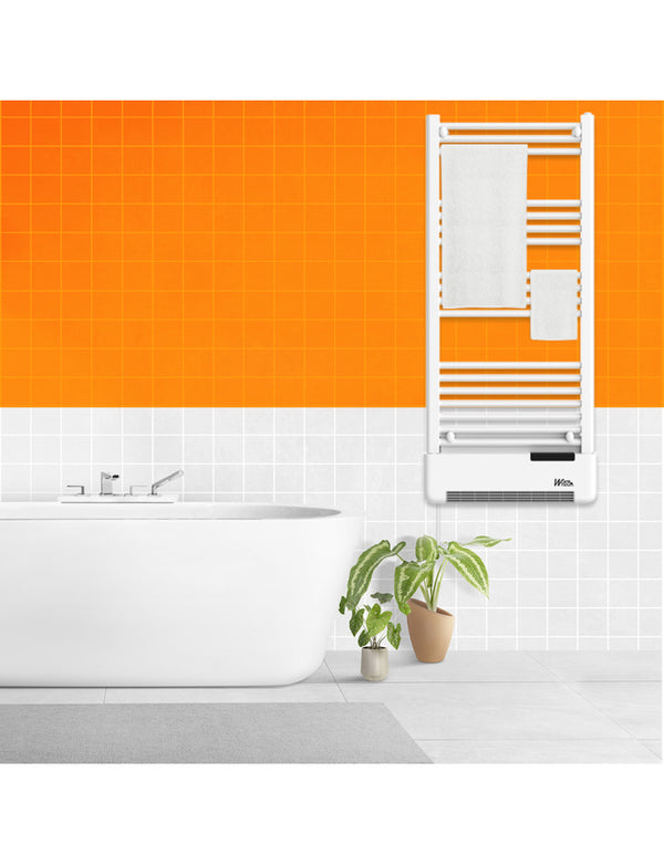 RADIATEUR SÈCHE SERVIETTES AVEC FLUIDE 750W + SOUFFLERIE 1000W - WARMTECH