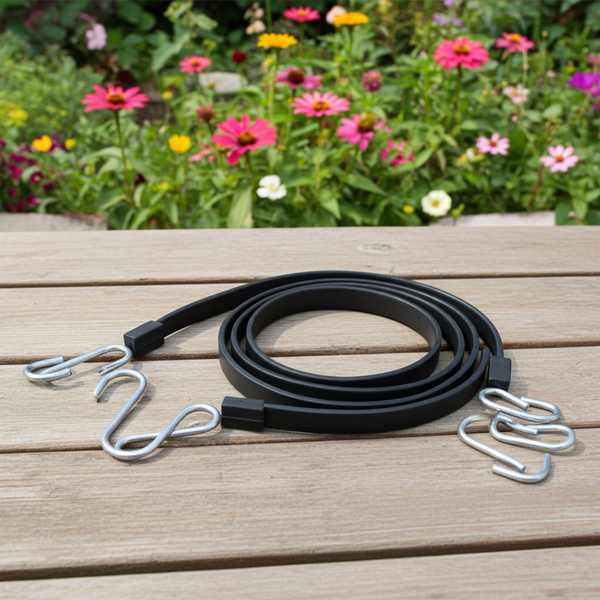 Tendeurs plastiques avec crochets – lot de 4 – fixation bâches & rangement