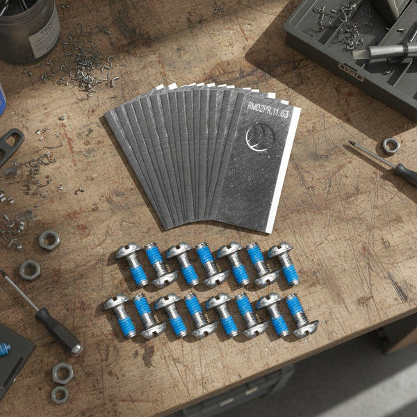 Set of 15 stainless steel blades + screws – Lawn Master autonomous robot mower