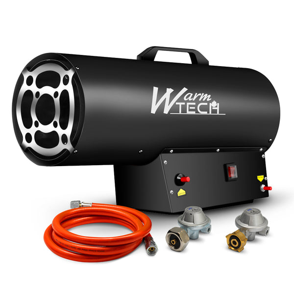 Canon à chaleur au gaz 50 kW – avec tuyau & détendeur
