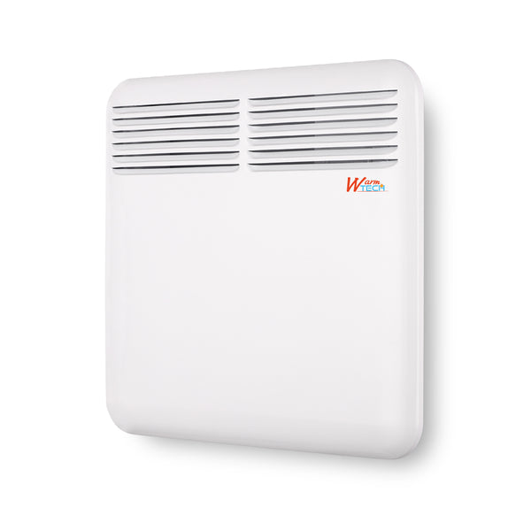 Chauffage électrique mural 1000 W – thermostat électronique –  timer 24 h –  blanc
