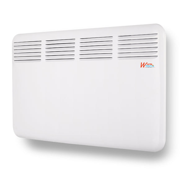 Convecteur mural 2000 W –  thermostat électronique –  timer 4 h –  blanc