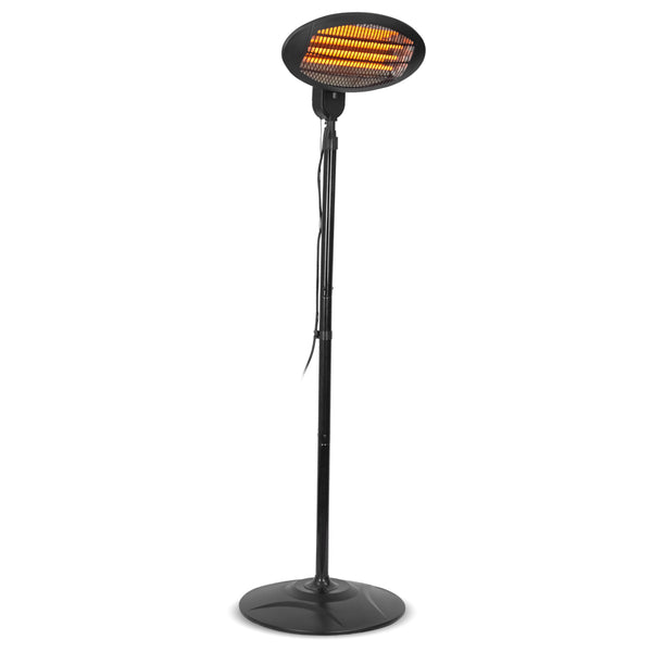Chauffage de terrasse 2000W – 3 niveaux de chauffe – sur pied ou mural