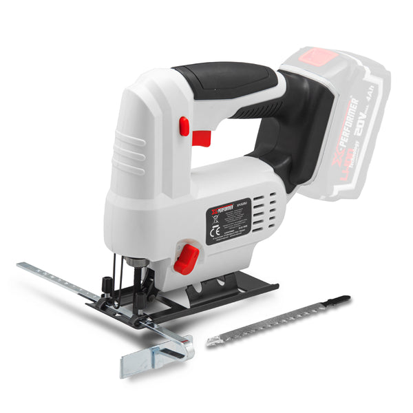 Scie sauteuse pendulaire sans fil 20V – coupe 51 mm bois / 2 mm acier – sans batterie – X-Performer