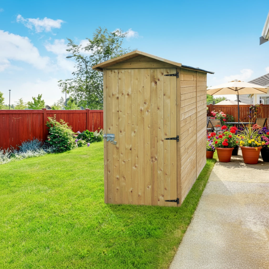Storage Traditional treated storage shed – 90x183 cm durable wood ...