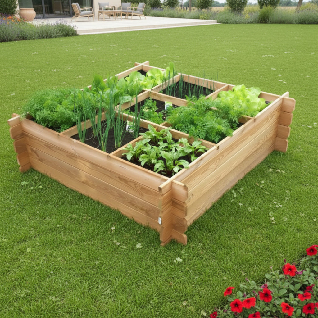 Carré potager avec renforts et géotextile – culture facile ...