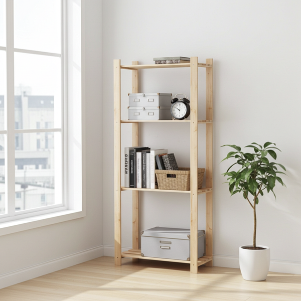 Étagère en bois – 4 tablettes – 175×80×30 cm