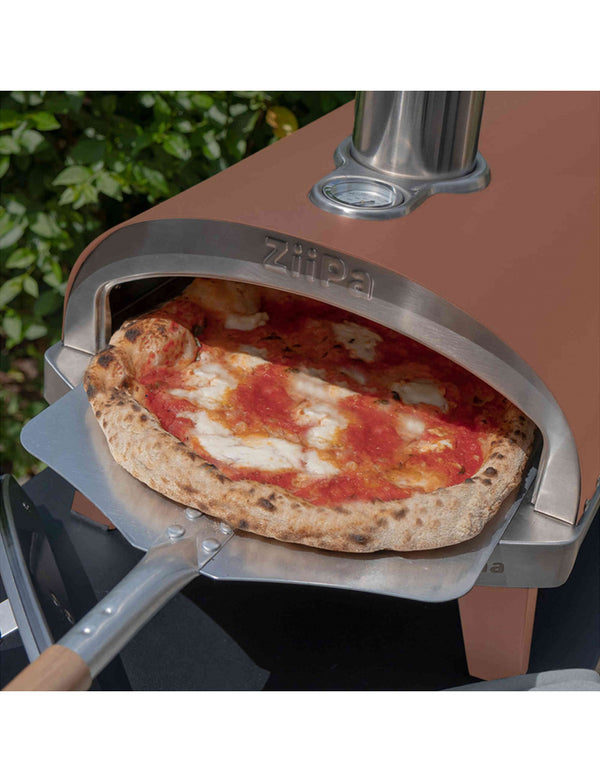 Ziipa terracotta pellet pizza oven – Durable stainless steel, refractory stone, cooks in under one minute
