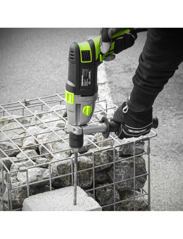Perceuse à percussion 1050W – Mandrin automatique 13 mm – Coffret inclus – Poignée softgrip