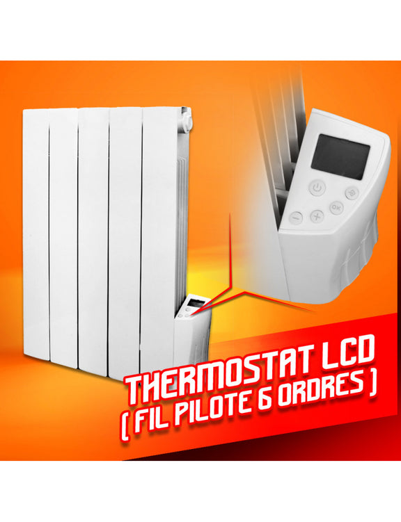 Warm Tech Radiateur RADIATEUR INERTIE FLUIDE 900 W 5 ÉLÉMENTS - WARMTECH – ChesterGarden